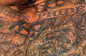 White-Supremacist tattoo (chest)