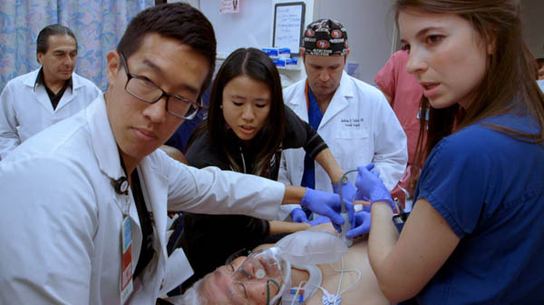 Danny Cheng, MD, and Jaime Eng, MD, with patient