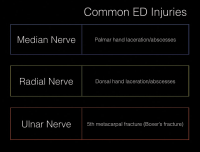 Figure 2. Choosing the correct nerve block for the injured area.