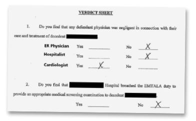 Figure 3: Arbitrator verdict sheet