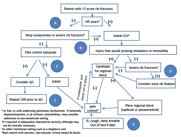 Figure 1: Western Trauma Association rib fracture algorithm.