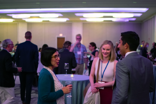 Attendees enjoy refreshments at the conclusion of a busy day of advocacy on behalf of emergency physicians.